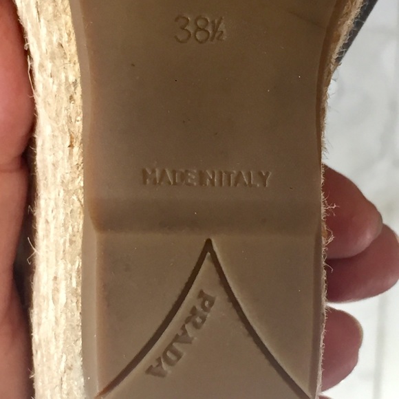 Prada sandals platform espadrille wedge sandals - Picture 8 of 8